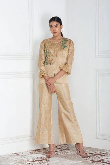 Net Paat Appliqué Ruche Top Set