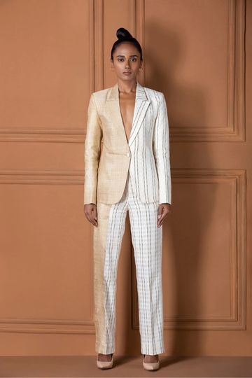 3 (1) Linen and Muga Pant Suit