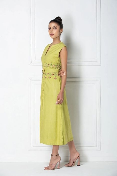 Embroidered Eri Midi Dress 1 Embroidered Eri Midi Dress