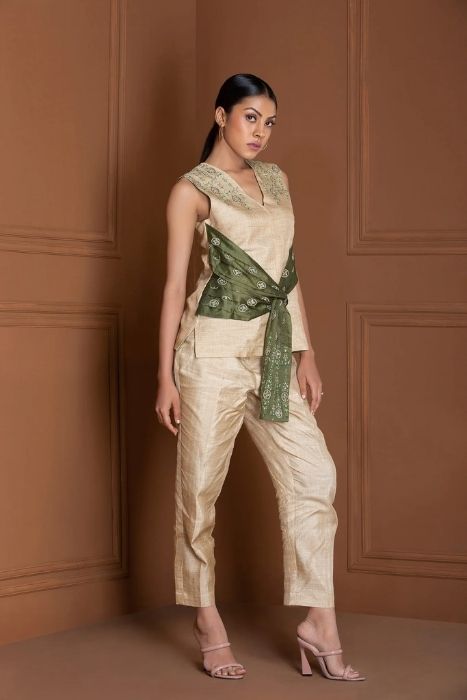 Muga Wrap Top and Pant Muga Wrap Top and Pant