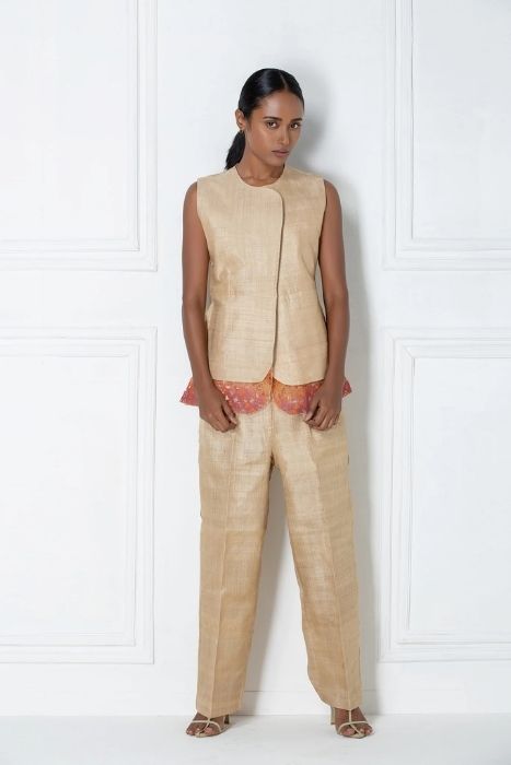 Overlapping Jacket & Pant Muga Set 1 Overlapping Jacket & Pant Muga Set