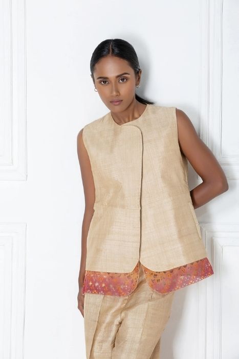 Overlapping Jacket & Pant Muga Set Overlapping Jacket & Pant Muga Set - Image 3