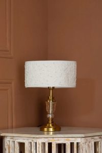 Hand Embroidered Lampshades in Eri Silk