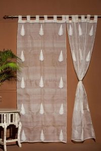 Kesa Pat Curtain In Aari Embroidery