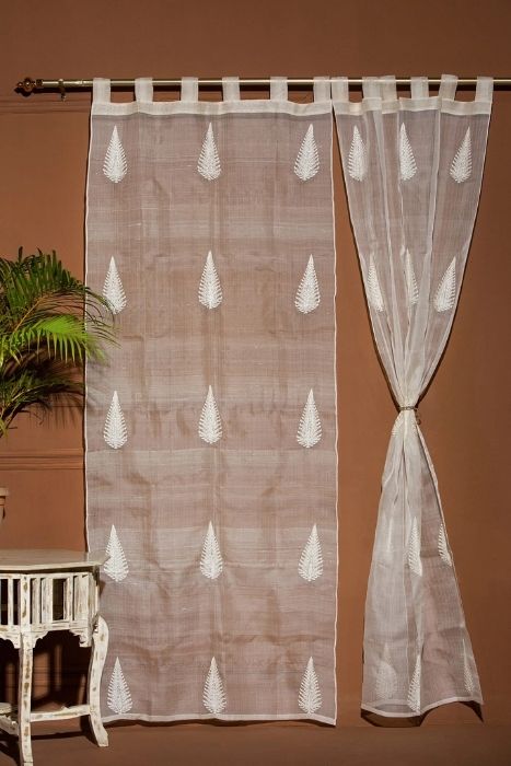 Kesa Pat Curtain In Aari Embroidery