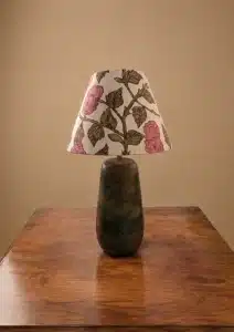 Eri Lampshade with Kalamkari Art